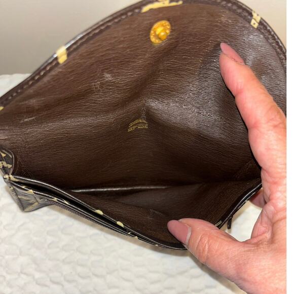 Longchamp Brown Monogram Pouch/Wallet Bundle Of Three - Picture 4 of 11